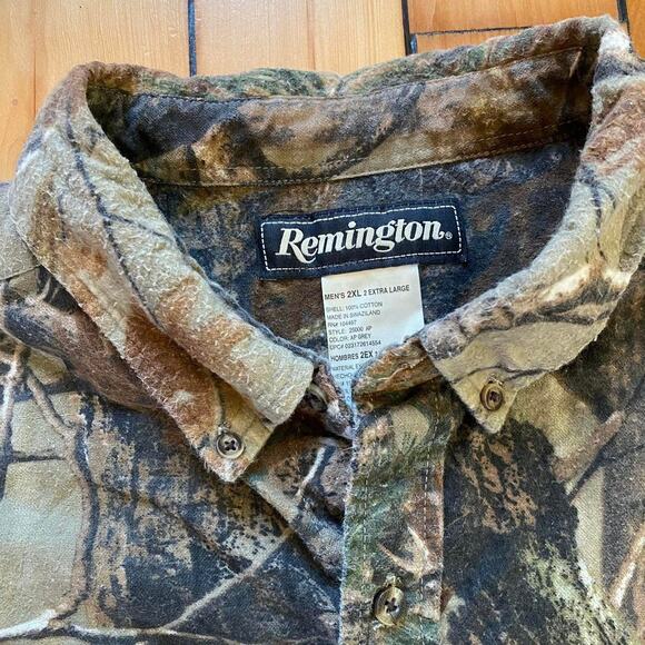Vintage Reminton Real Tree Camouflage Shirt XXL Broken-in - Picture 5 of 5